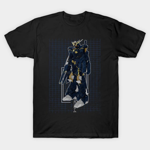 RX-0［N］ Unicorn Gundam 02 Banshee Norn T-Shirt by gblackid